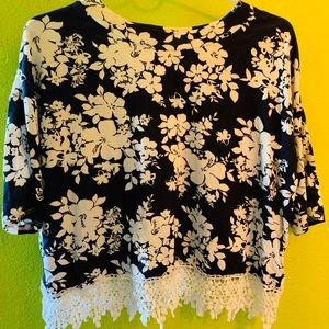 Floral crop top.